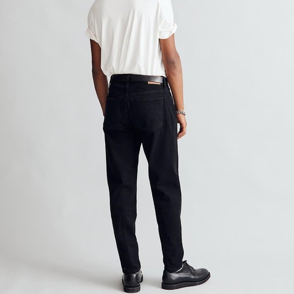 Madewell Mens Relaxed Taper Jeans in Black Wash 32/34 - Picture 3 of 9